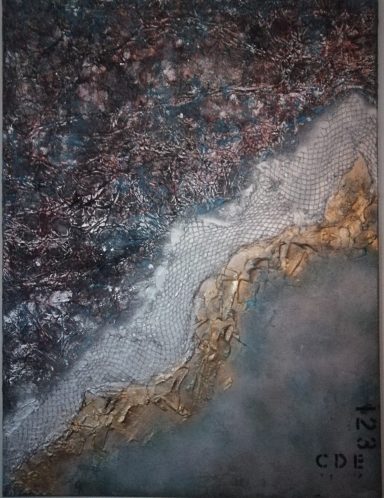 " Unter der Oberfläche " Acryl IT Karton und Netzen