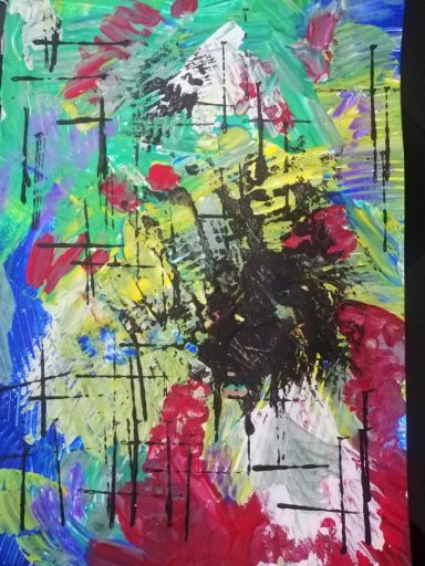 " Fragmente einer Erinnerung " Acrylfarbe